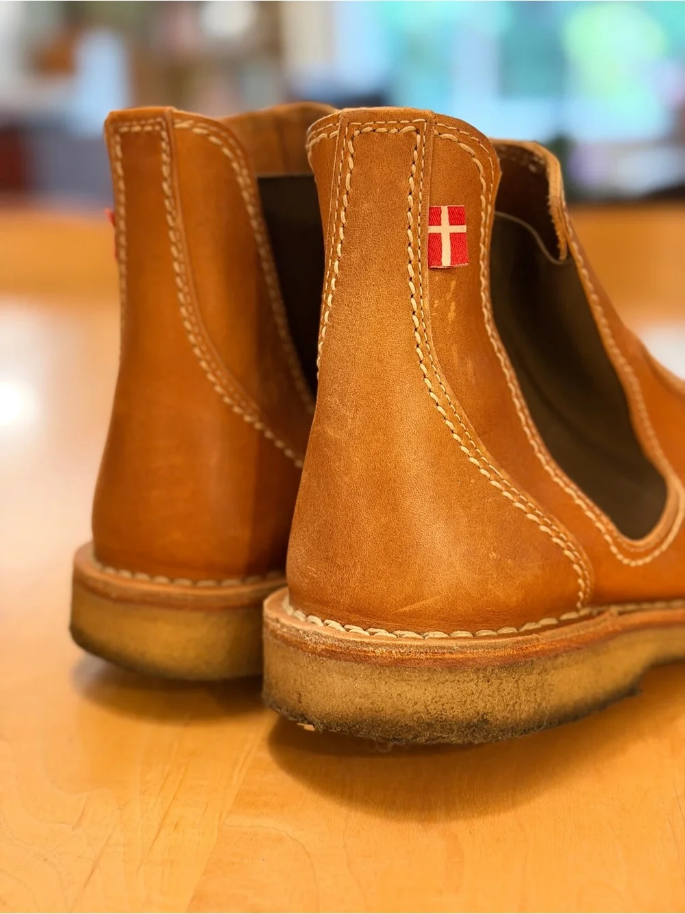 Duckfeet ROSKILDE Chelsea Boots - Tan Leather EU 44